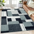 thumbnail image 2 of ZACOO 6x9 Rugs for Living Room Bedroom Dining Room Office Contemporary Geometric Accent Rug Non-Slip Low Pile Rug Soft Indoor Rug, Grey, 2 of 8