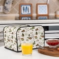 thumbnail image 5 of KLL Road Trip Print 4 Slice Toaster Dust Covers Kitchen Small Appliance Cover with 2 Pockets,Can hold Jam Spreader Knife & Toaster Tongs (12.4 x 10.6 x 8.2), 5 of 6