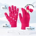 thumbnail image 4 of Cooraby 4 Pair Stretch Winter Kids Gloves Full Fingers Magic Gloves Winter Warm Student Knitted Gloves for Boys Girls Kids, 4 of 6