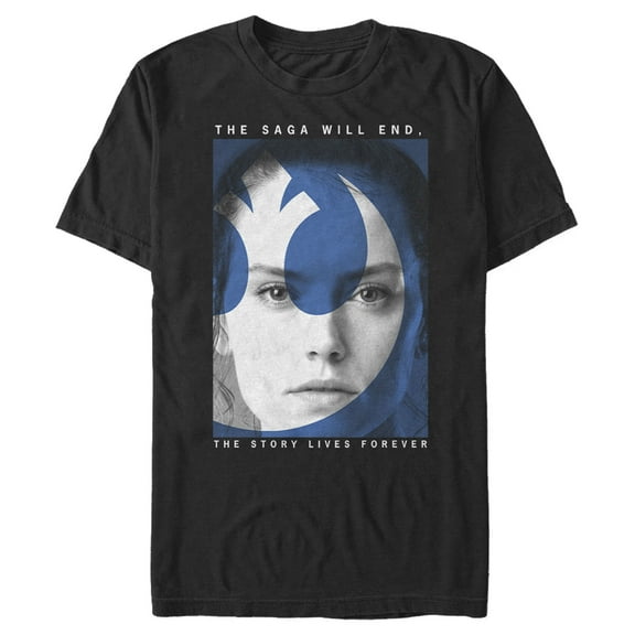 Men's Star Wars: The Rise of Skywalker Rey The Story Lives Forever Graphic Tee Black Small