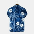 thumbnail image 7 of Mens Hawaiian Shirt Short Sleeve Button Down Shirts Tropical Floral Summer Beach Shirts,S-3XL, 7 of 7