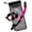 Black Silicone/Pink, variant on IST Compact Snorkeling Combo Set: Shatterproof Mask, Semi Dry Top Snorkel & Travel Mesh Drawstring Bag (Black Silicone/Yellow, Small)
