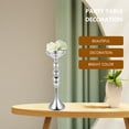 thumbnail image 2 of OUNONA 2pcs Elegant Alloy Flower Vase Dining Table Decorative Flower Vase Wedding Party Metal Flower Vase, 2 of 8