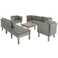 thumbnail image 2 of UWR-Nite Patio Dining Table Set, Outdoor Furniture PE Rattan Wicker Conversation Set, All-Weather Sectional Sofa Set with Table & Soft Cushions, 2 of 7