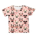 thumbnail image 5 of Godom Girls Tops Short Sleeve Crewneck Cute Casual Tops Kids Tee Tops Girl Clothes, 5 of 5