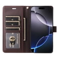 thumbnail image 3 of FOXDOCK Funda tipo Cartera para iPhone 17 Pro Max – Cubierta de Cuero PU con Múltiples Ranuras, Bolsillo para Efectivo y Correa de Muñeca, 3 of 6