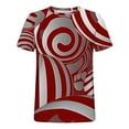 thumbnail image 4 of Wancir Chemises pour Hommes en Solde Mode Décontractée Imprimé Sport Manches Courtes Col Rond Blouses Chemises, 4 of 4