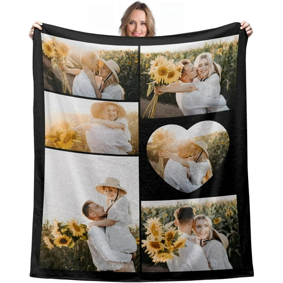 Personalised Photo Blanket Lovely Memory Picture Collage Blanket Custom Photo Memory Gift Birthday Gift for Best Friends