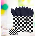 thumbnail image 4 of 13 Inches Race Car Gift Bag Black and White Checkered Gift Bag with Handle Tissue Paper and Greeting Card for Boys Girls Birthday Racing Car Themed Party Large Paper Gift Bag, 4 of 4