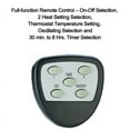 thumbnail image 6 of Optimus 14" Oscillitating Pedestal Digital Dish Heater with Remote, 6 of 8