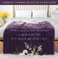thumbnail image 3 of Mom Gifts, Gifts for Mom, Mom Birthday Gifts, 40th 50th 60th Birthday Gifts for Women for Mom, Christmas Day Gifts for Mom, Mom Birthday Gifts from Daughter Son Soft Throw Blanket 50" x 60", Purple, 3 of 6
