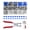 Blue-9.74mm Size 14, variant on Metal Snap Fasteners Set 10 Assorted Colors 9.74mm Size 14 Sewing Crafting