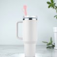 thumbnail image 4 of Unique Bargains 2 Pcs Durable Replacement Straw and Cover Pink Silicone, 4 of 5