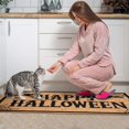 thumbnail image 4 of 2 Piece Halloween Plaid Kitchen Rug Sets Pumpkin Witch Bat Spider Kitchen Floor Mat Anti Fatigue Rugs for Kitchen Floorfor Cook Home Decor (47x17+30x17 Inches), 4 of 7