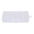 thumbnail image 2 of Thinsony 10 Grid Plastic Jewelry Removable Storage Box Beads Container Earring White 12.8x6.5x2.2cm 1Set, 2 of 6