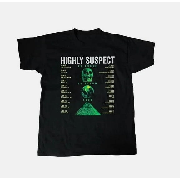 RARE NEW Highly Suspect Band 2025 tour T Shirt Black All Size
