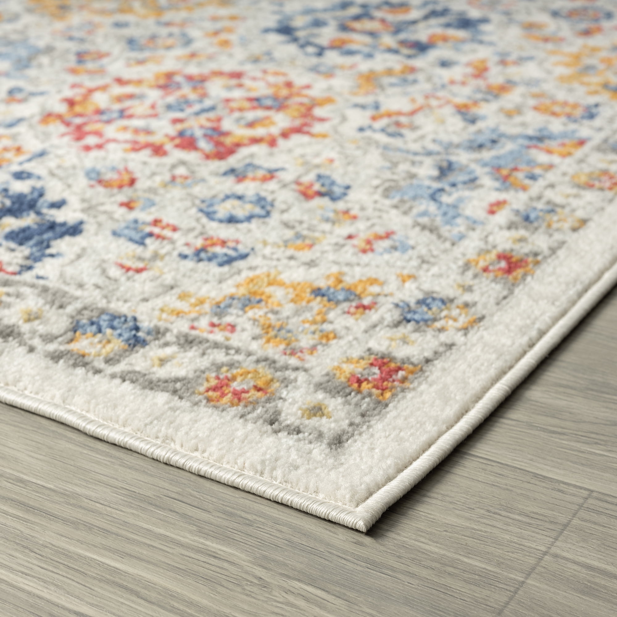 Chelsea Transitional Oriental 2'3'' x 7'3'' Cream and Gold Polypropylene Indoor Runner Rug, 2' x 7'