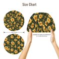 thumbnail image 5 of Naloa Black Ink Green Plaid Sunflower Adjustable Hair Bonnet for Sleeping, Hair Wrap Sleep Cap Turban for Women Men, Curly Straight Hair Long Large Braid Unisex, 5 of 6