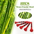 thumbnail image 2 of FINGER TEN Golf Tees Wood 3 1/4 2 3/4 Inch Wooden Bamboo 50/120 Count, Durable Biodegradable Colored Bulk Tee 70mm 83mm, 2 of 7