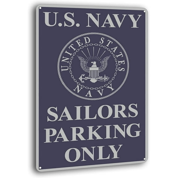 Vintage Signs Metal Wall Decor Plaques Poster US Navy Sailors POnly Tin Sign for Kitchen Patio Shop Beer 12 x 8 inches