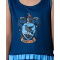 thumbnail image 3 of Harry Potter Girls All Houses Crest Logo Tank Stripe Accent Pajama Nightgown, 3 of 6