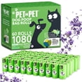 thumbnail image 1 of Bolsas para excrementos PET N PET, 1080 unidades, con aroma a lavanda verde para perros, 1 of 6
