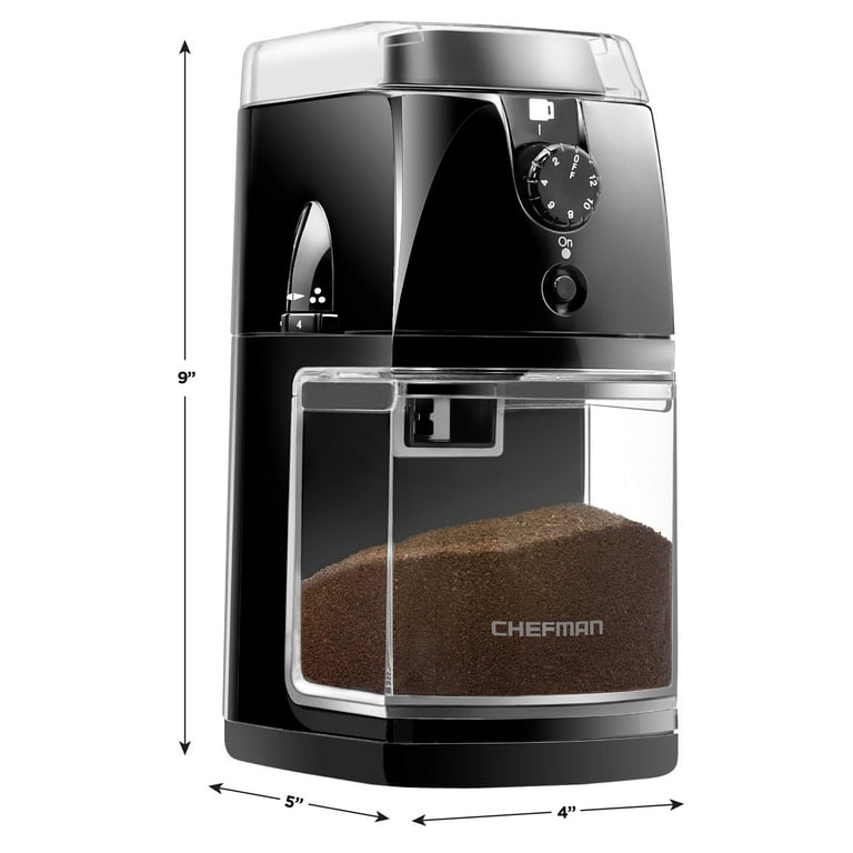  Chefman Grind and Brew 4 Cup Coffee Maker and Grinder