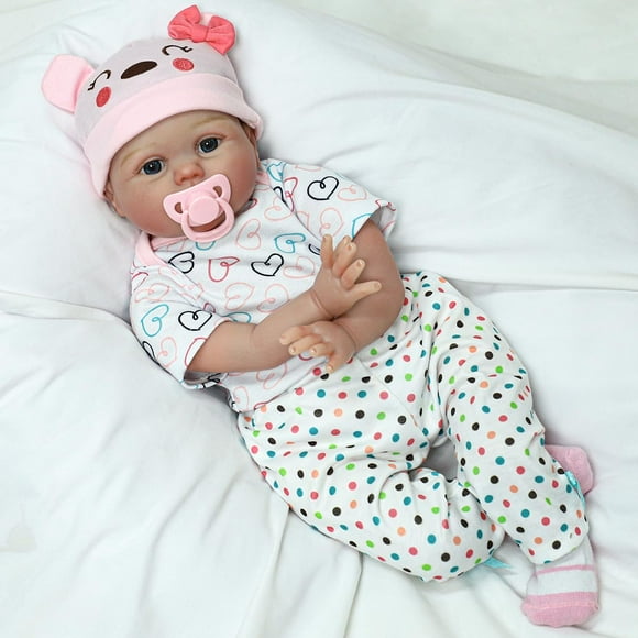 CHAREX Realistic Reborn Baby Dolls - 22 Inch Lifelike Baby Girl, Real Life Newborn Dolls with Soft Silicone &amp; Cloth Body for Kids Age 3+