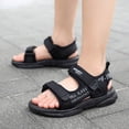 thumbnail image 2 of CAUYDY Boys Sports Active Sandals Open Toe Athletic Summer Shoe Adjustable Strap Lightweight Sandals(L101-Black,3.5), 2 of 9