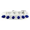 thumbnail image 3 of Pet and Dog Spike Collar, "Clear Crystals  Blue Spikes”, 3 of 5