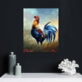 thumbnail image 5 of Nawypu  Blue And Purple Colorful Rooster Wall Art Canvas pictures Poster decor aesthetic Canvas Artwork Paintings Wall Decor Home Decorations for Living Room Dining Room Office, 5 of 5