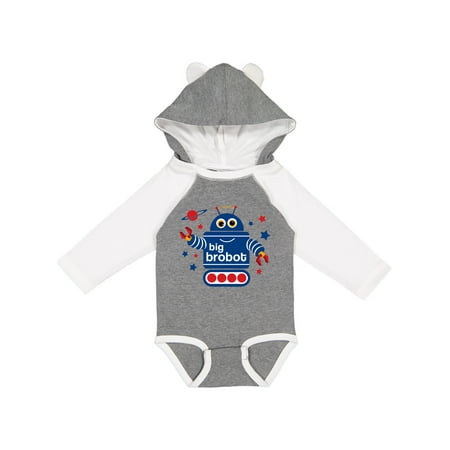 

Inktastic Robot Brother Gift Baby Boy Long Sleeve Bodysuit