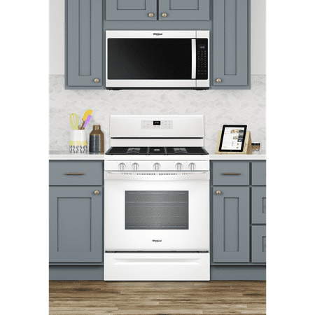 Whirlpool - 2.1 Cu. Ft. Over-the-Range Microwave with Sensor Cooking - White