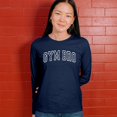 thumbnail image 4 of Gym Bro Women's Long Sleeve T-shirt Fitness Alpha Sigma Workout Rat Pump Cover Rizz, 4 of 7