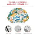 thumbnail image 4 of KLL Colorful Fruits Pattern Shower Cap & Bath Cap for Women,Reversible Oversized Waterproof Shower Caps for all Hair Lengths,Elastic Reusable Bathing Hair Cap, 4 of 7