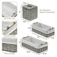 thumbnail image 2 of Sorbus Paper Rope Bathroom Baskets & Tissue Holder Set, 2 of 5