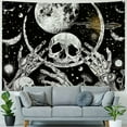 thumbnail image 4 of Orinice  Skull Moon Tapestry Mushroom Butterfly Tapestry Evil Eye Stars Black and White Boho Tapestries for Bedroom Living Room Dorm  50x40inch, 4 of 6