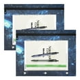 thumbnail image 2 of Nebula Whale 3-Ring Binder Pouches A4 Size Zipper Pocket File Storage 2 Packs, 2 of 6