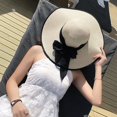 thumbnail image 4 of Women's Folable Floppy Hat,Wide Brim Sun Protection Straw Hat, Summer UV Protection Beach Cap, 4 of 5