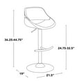 thumbnail image 3 of LumiSource Fabrico Adjustable Barstool - Set of 2, 3 of 10