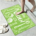 thumbnail image 3 of YIMEIS Kitchen Gourmet Green Background Kitchen Decor Set of 3 Christmas Fall Kitchen Rugs, Xmas Decorative Farmhouse Floor Mats for Home Kitchen Dining Room Decorations, 3 of 10