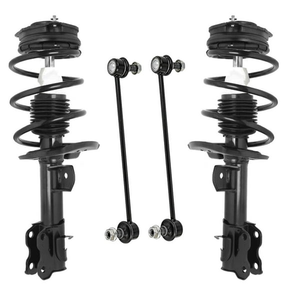 Detroit Axle - Front Struts Sway Bars for 2013 Nissan Sentra, 2 Struts with Coil Springs 2 Sway Bars Suspension Replacement