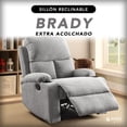 thumbnail image 3 of Sillón reclinable manual tapizado con tela Cosmobel  Brady, 3 of 7