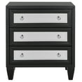 thumbnail image 5 of SAFAVIEH Marlon Solid Classic 3 Drawer Mirror Chest, Black, 5 of 9