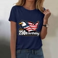 thumbnail image 2 of UngA Women's 250Th Anniversary USA Shirt American Flag Freedom We The People T Shirts Women S,Navy, 2 of 8