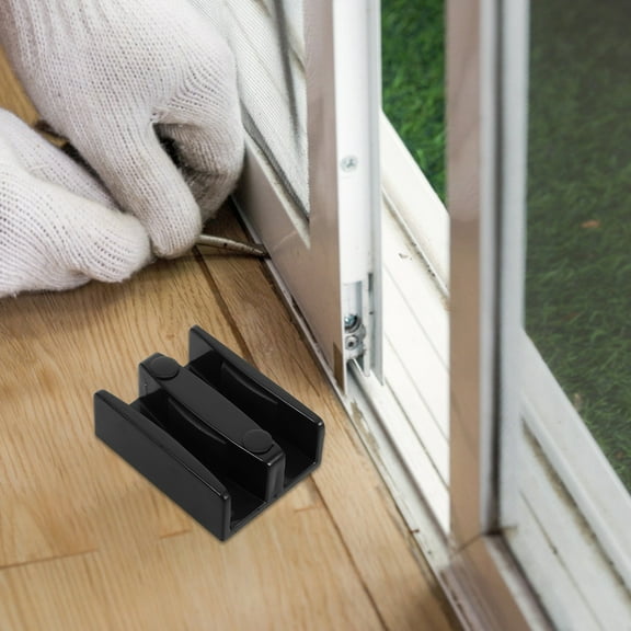 Homoyoyo Sliding Glass Shower Door Rollers, Black Plastic Replacement Rollers, 3 Pieces for Smooth Sliding Doors