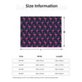 thumbnail image 5 of Honeii Cute Flamingo print throw blanket, crafted from cozy cotton flannel, offers versatile home decor as a bedding suitable for all seasons.-50"x40", 5 of 6