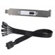 thumbnail image 3 of Interruptor de Alimentación Externo de la Placa Base, Botón de Reinicio del LED del Disco Duro, Cable de Extensión de Alimentación para Chasis de PC, Deflector PCI., 3 of 6