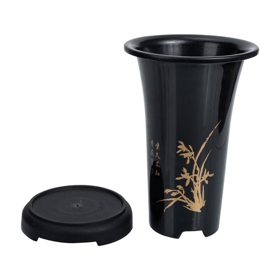 WASHWEPE Indoor Orchid Flowerpots Coffee PP Safe Materials Design 1Set
