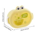 thumbnail image 2 of Yucurem Cartoon Bento Lunch Box Dishwasher Safe With 2 Compartments Kitchen Essentials (Yellow), 2 of 8